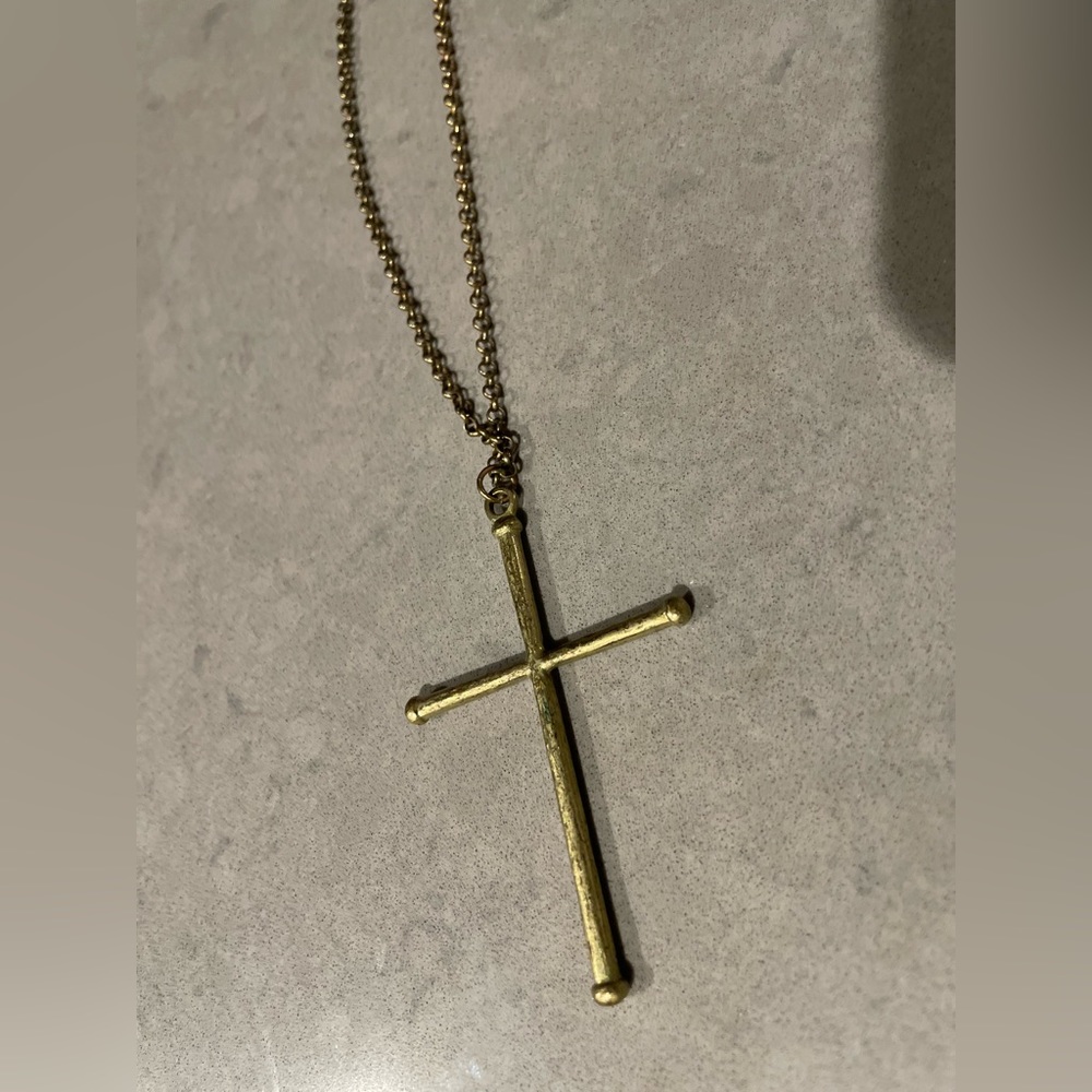 Interlocking Necklace With Cross - image 8